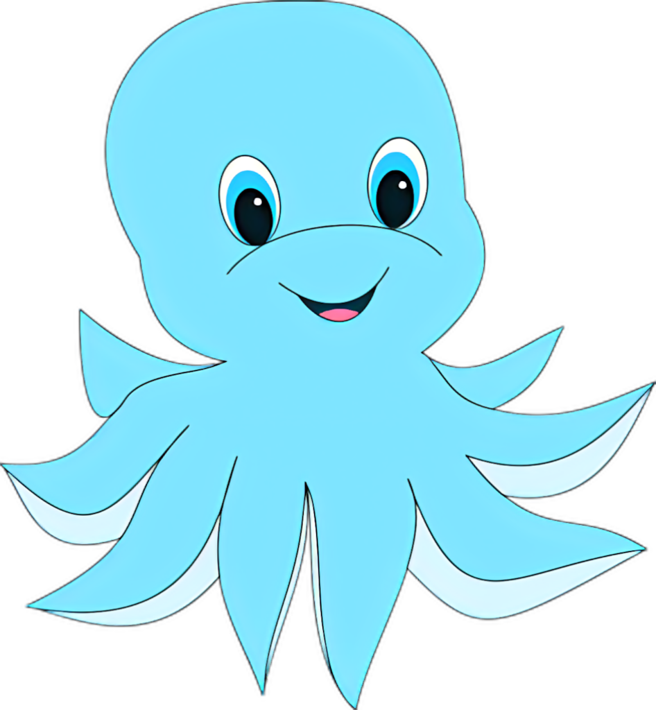 Vibrant Cartoon Octopus Wallpaper for Playful Backgrounds