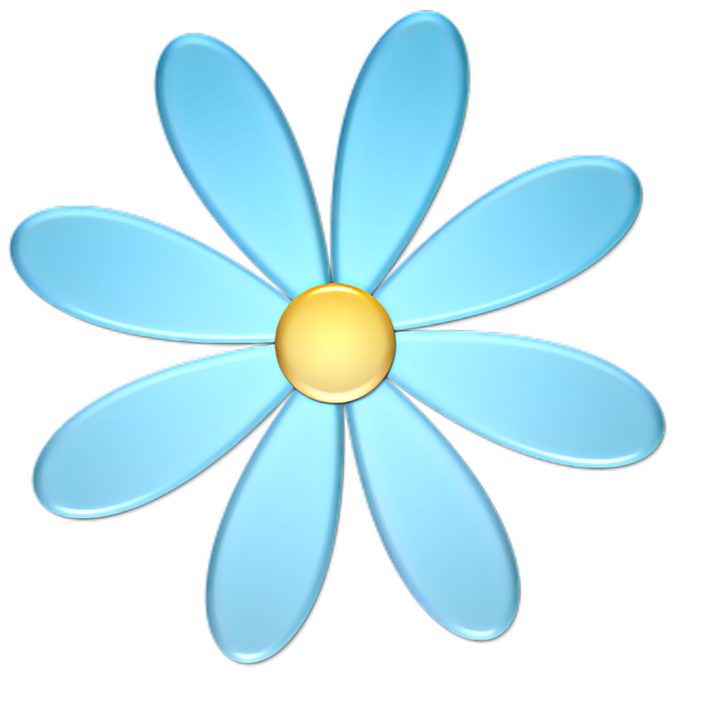 Vibrant Blue Daisy Wallpaper: Cheerful Floral Background Design