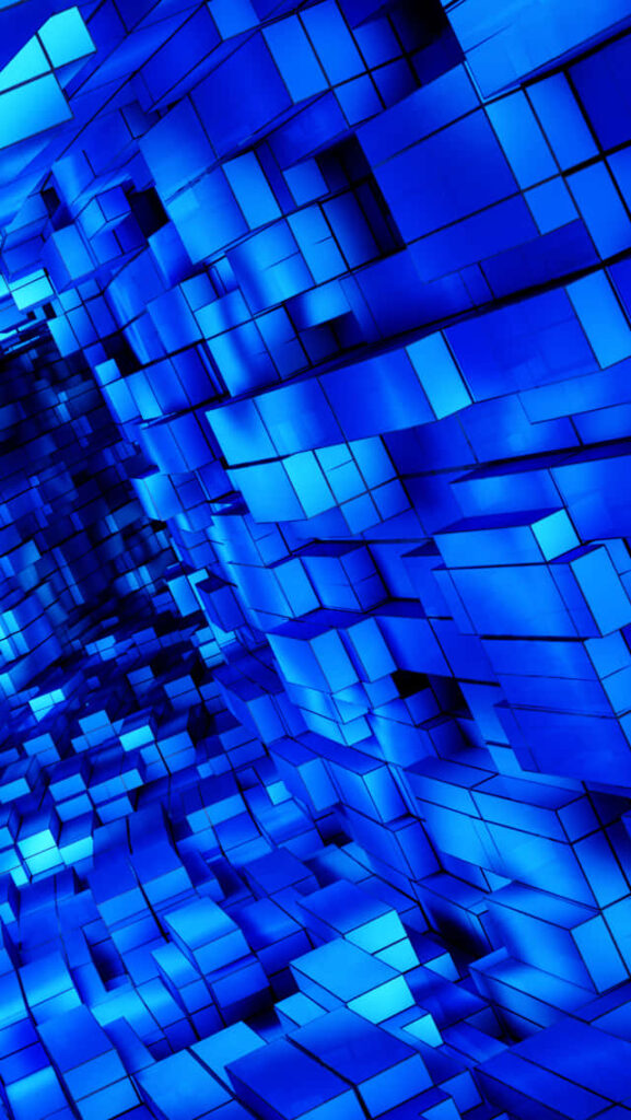 Vibrant Blue Geometric Abstract Wallpaper for Modern Background