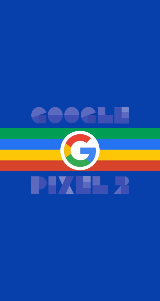 Vibrant Blue Palette: Google Pixel 2 HD Phone Wallpaper Showcase