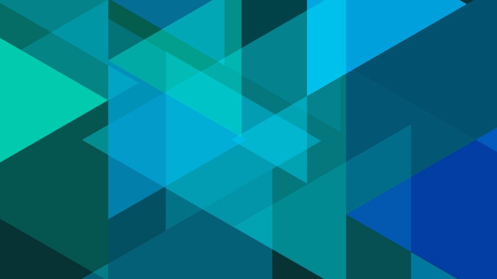 Dynamic Blue and Green Geometric Shapes Wallpaper - 1920x1080