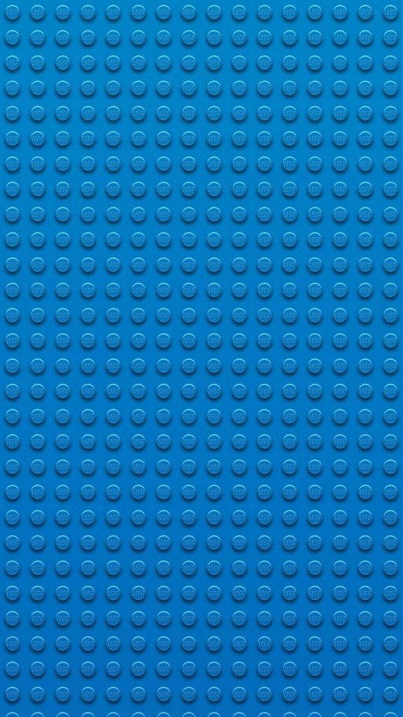 Vibrant blue Lego brick pattern wallpaper seamless 3D textured grid for smartphone background
