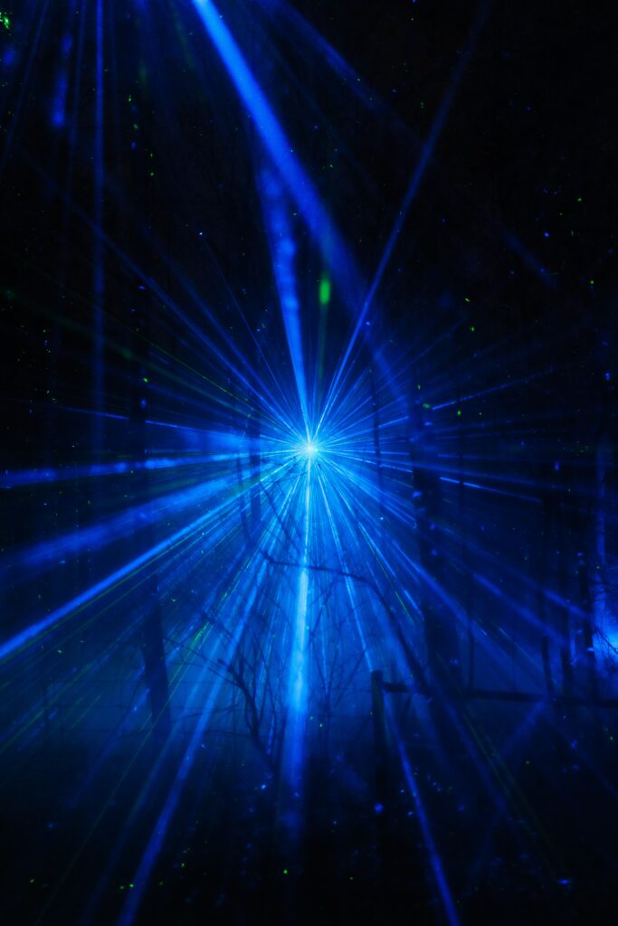 Vibrant Blue Light Rays Abstract Wallpaper for Stunning Background