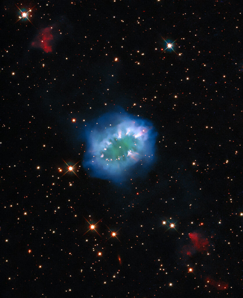 Mesmerizing Outer Space Wallpaper: Vibrant Blue Nebula & Stars