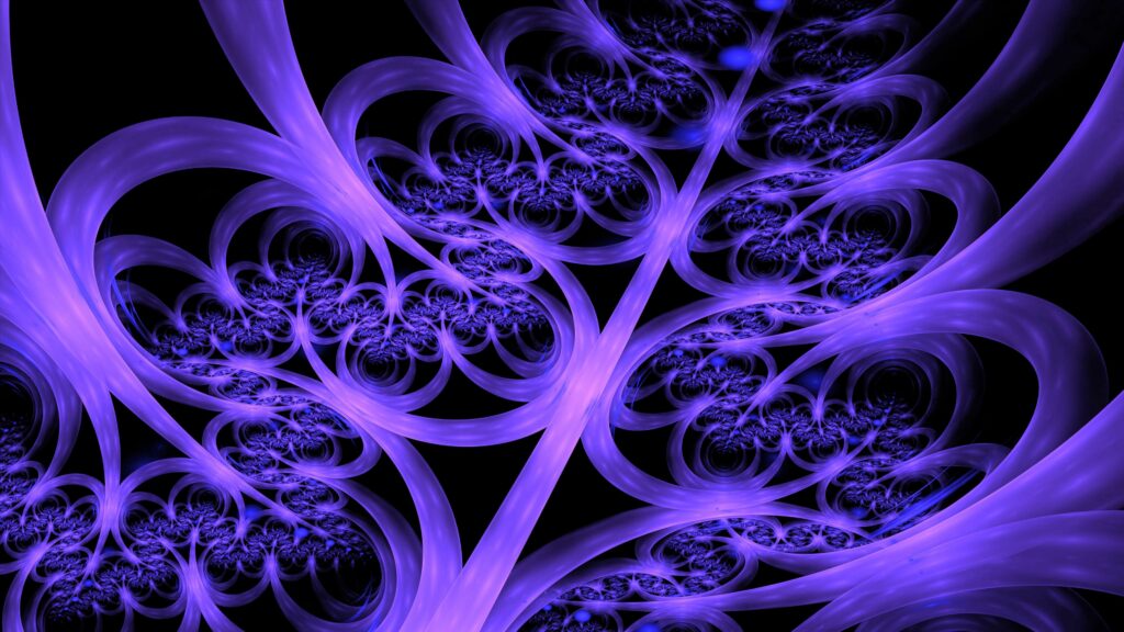 Vibrant Blue-Purple Abstract Wallpaper - Mesmerizing Background