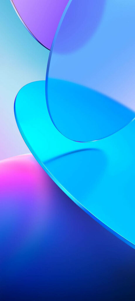 Vibrant Abstract Blue & Purple Disc Wallpaper - Modern Background Design