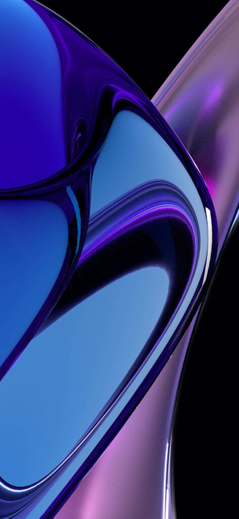 Vibrant Blue & Purple Abstract Wallpaper for Realme 7 Pro