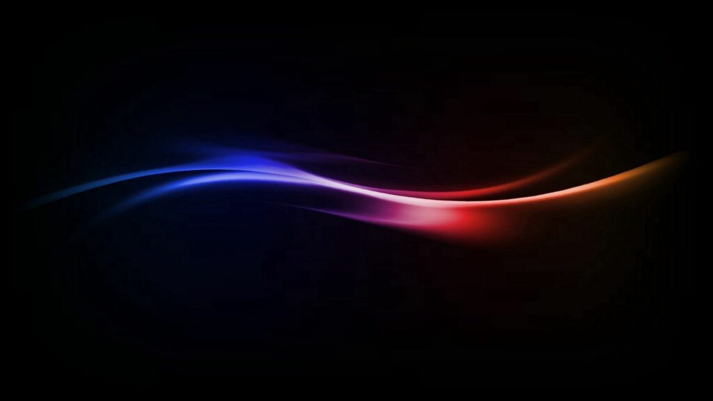 Vibrant Blue & Red Wavy Lines Wallpaper - Modern Dark Background
