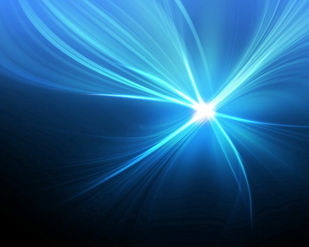 Radiant Blue Starburst Wallpaper - Dynamic Abstract Background