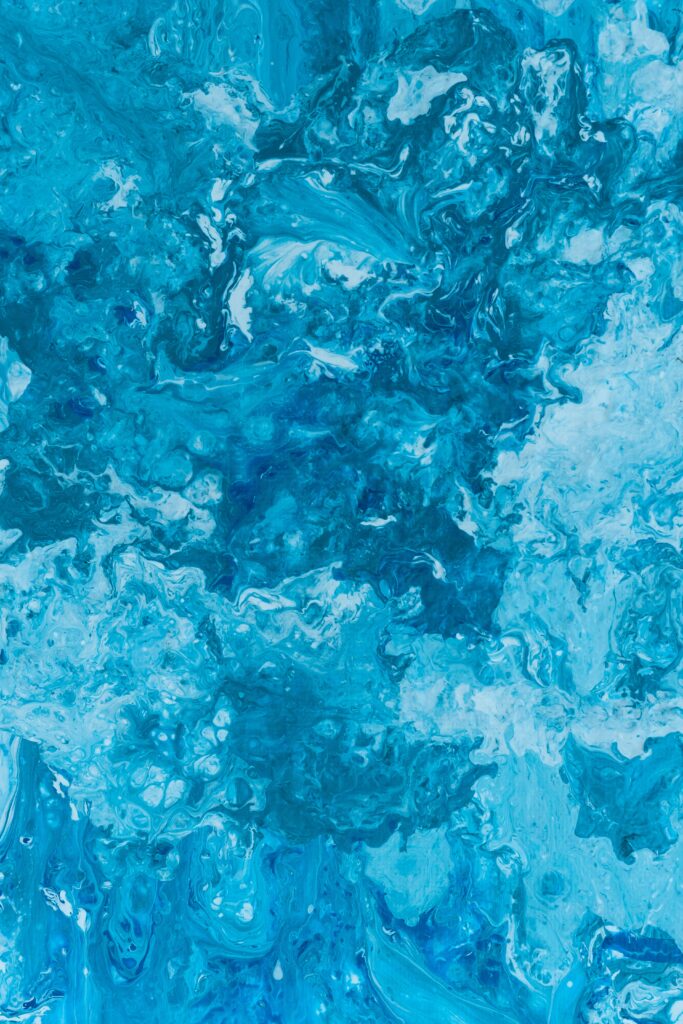 Dynamic Blue Swirling Wallpaper: Abstract Fluid Background Design