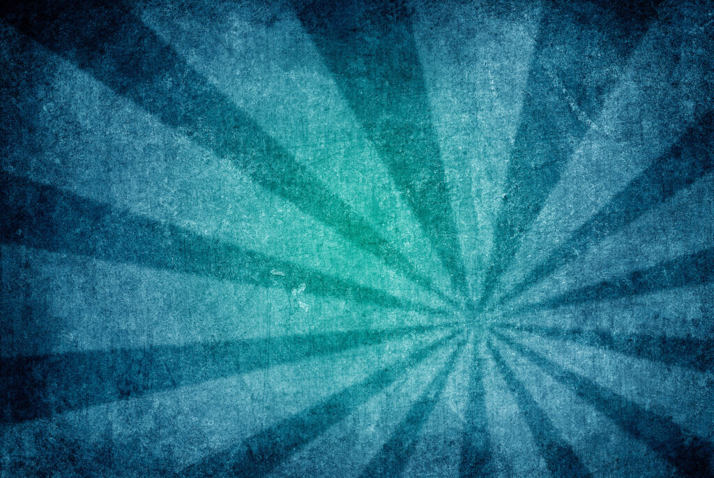 Vibrant Blue Wallpaper with Sunbeam Vector Design & Light Streaks