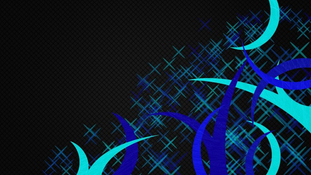 Vibrant Blue and Turquoise Abstract Wallpaper - Modern Geometric Design