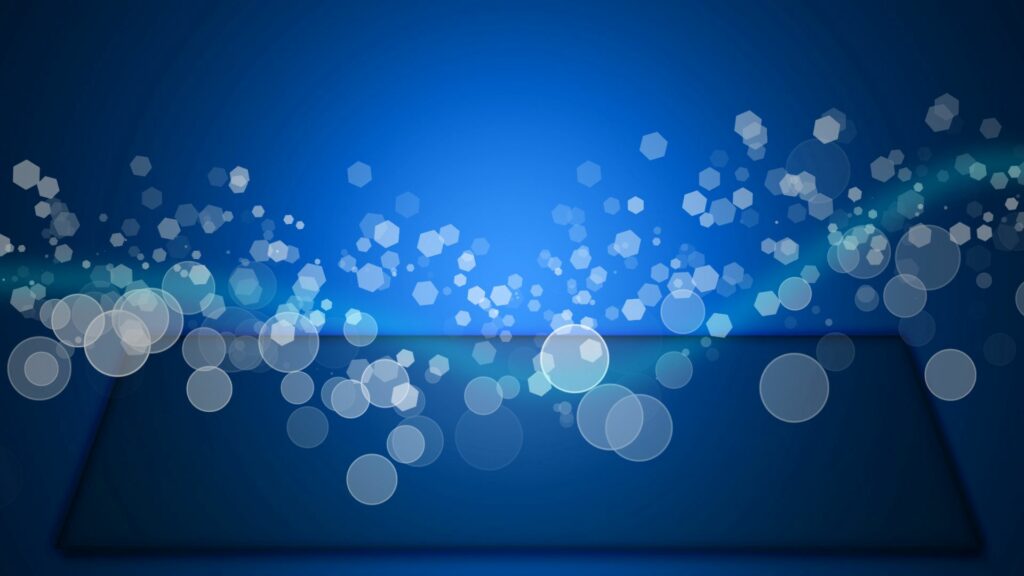 Vibrant Blue Background Wallpaper with Dynamic Shapes & Highlights