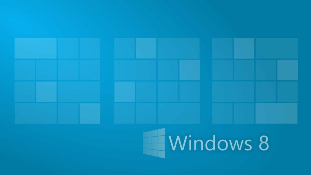Windows 8: A Stunning HD Wallpaper with an Invigorating Blue Technological Landscape