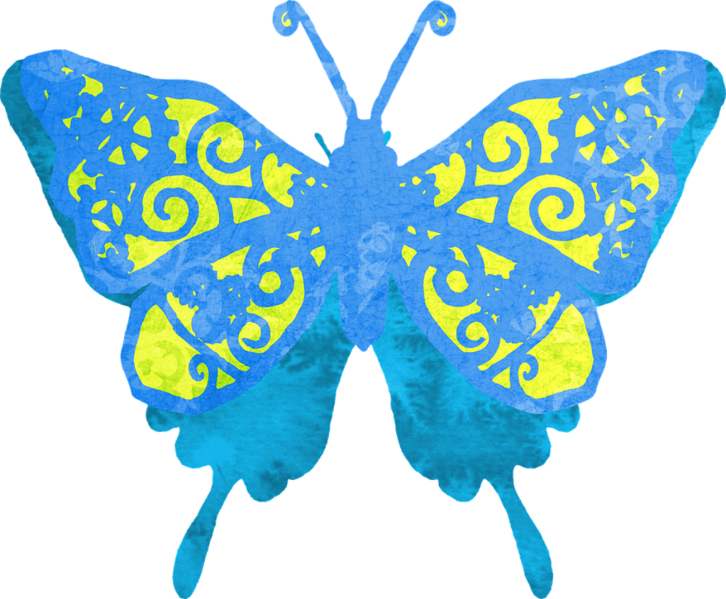 Vibrant Butterfly Wallpaper: Stunning Blue & Yellow Patterns