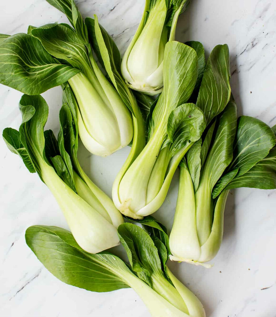 Fresh Bok Choy Wallpaper: Aesthetic Green Cabbage Background
