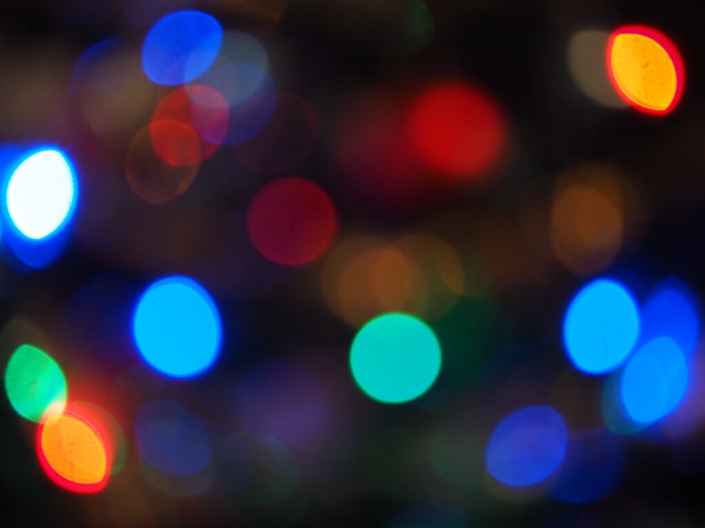 Vibrant Bokeh Wallpaper: Colorful Circular Lights for Your Screen