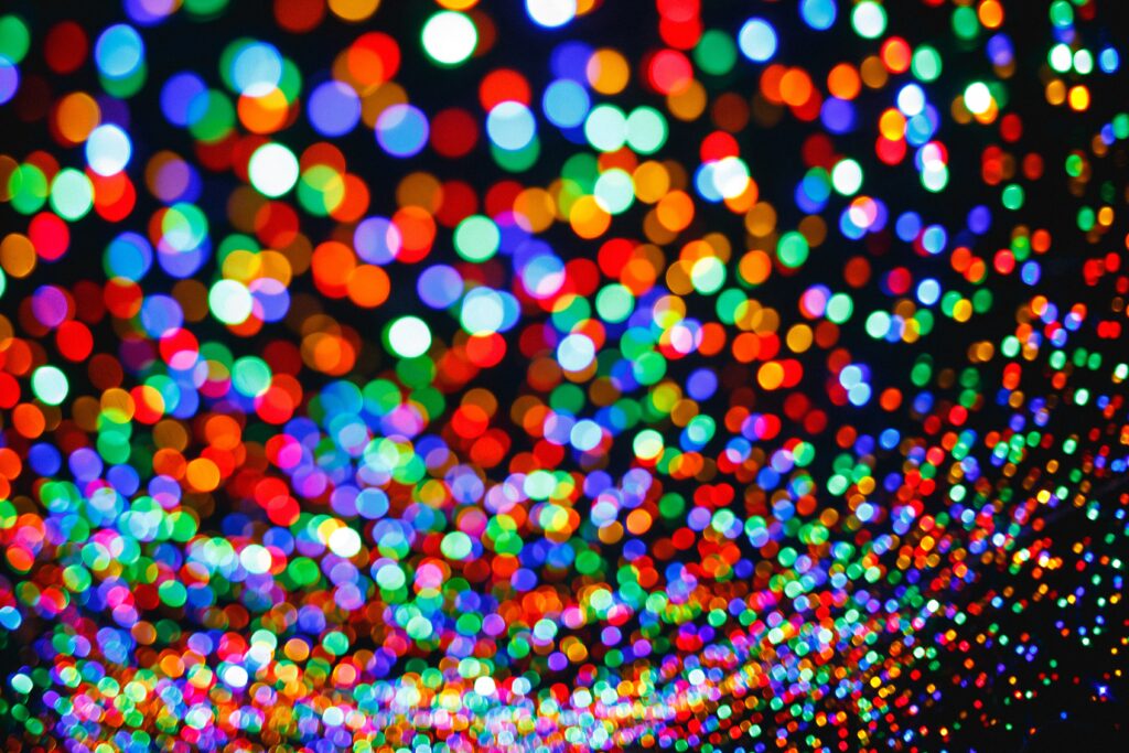Vibrant Bokeh Wallpaper: Colorful Abstract Light Spots Background