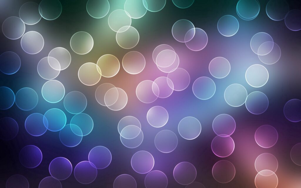 Vibrant Bokeh Abstract Wallpaper: Colorful Circles Glow Background