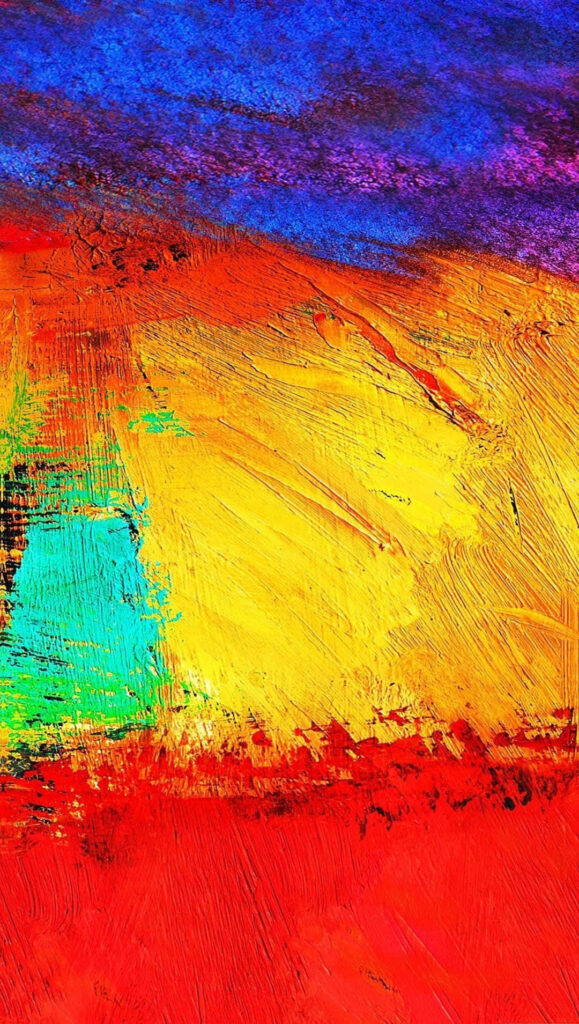 Vibrant Artistic Wallpaper for Samsung Galaxy A20 – Bold Colors & Texture