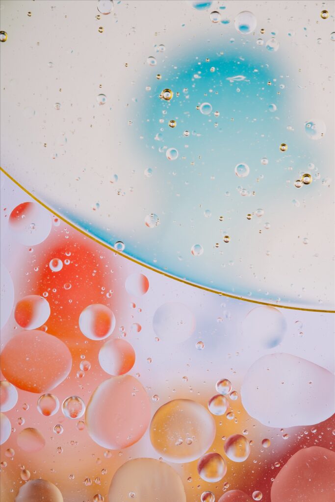 Vibrant Bubbles Wallpaper Background: Dynamic Abstract Design