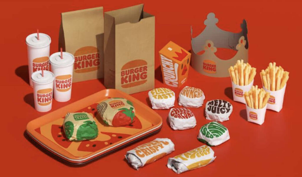 Vibrant Burger King Menu Wallpaper: Burgers, Fries & Drinks
