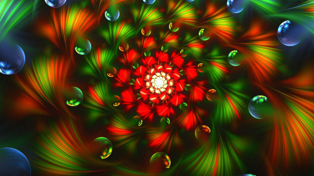 Vibrant Energizer: A Kaleidoscope Burst of Color Will Energize Your Space Wallpaper