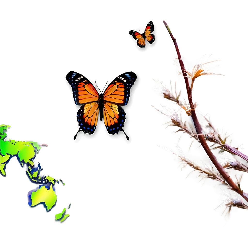 Colorful Butterfly Migration Wallpaper: Vibrant Digital Background