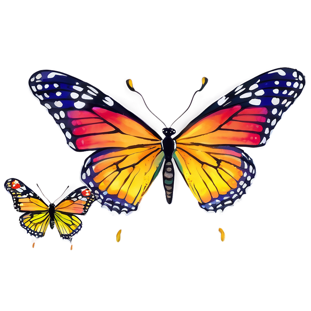 Colorful Butterfly Wallpaper: Vibrant Animated Design for Background
