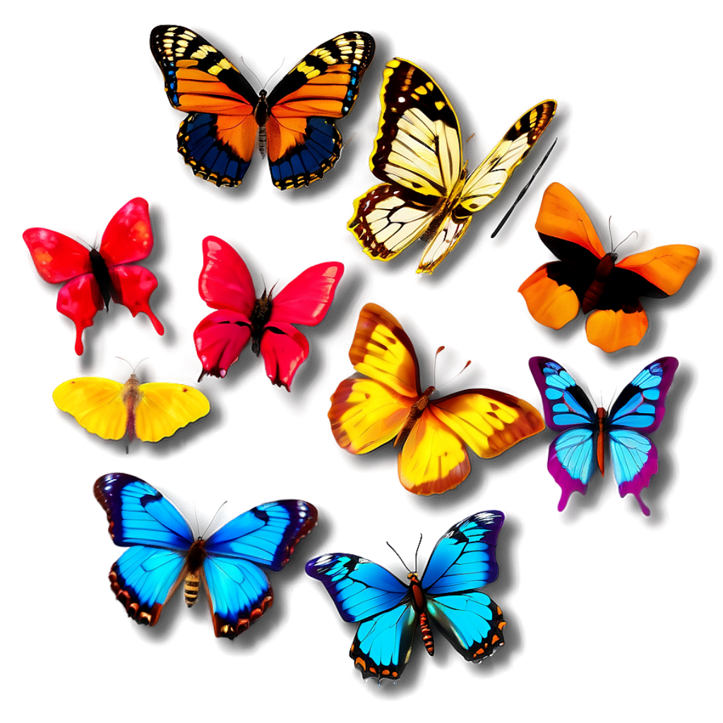 Colorful Butterfly Wallpaper: Vibrant Designs on Soft Gradient Background