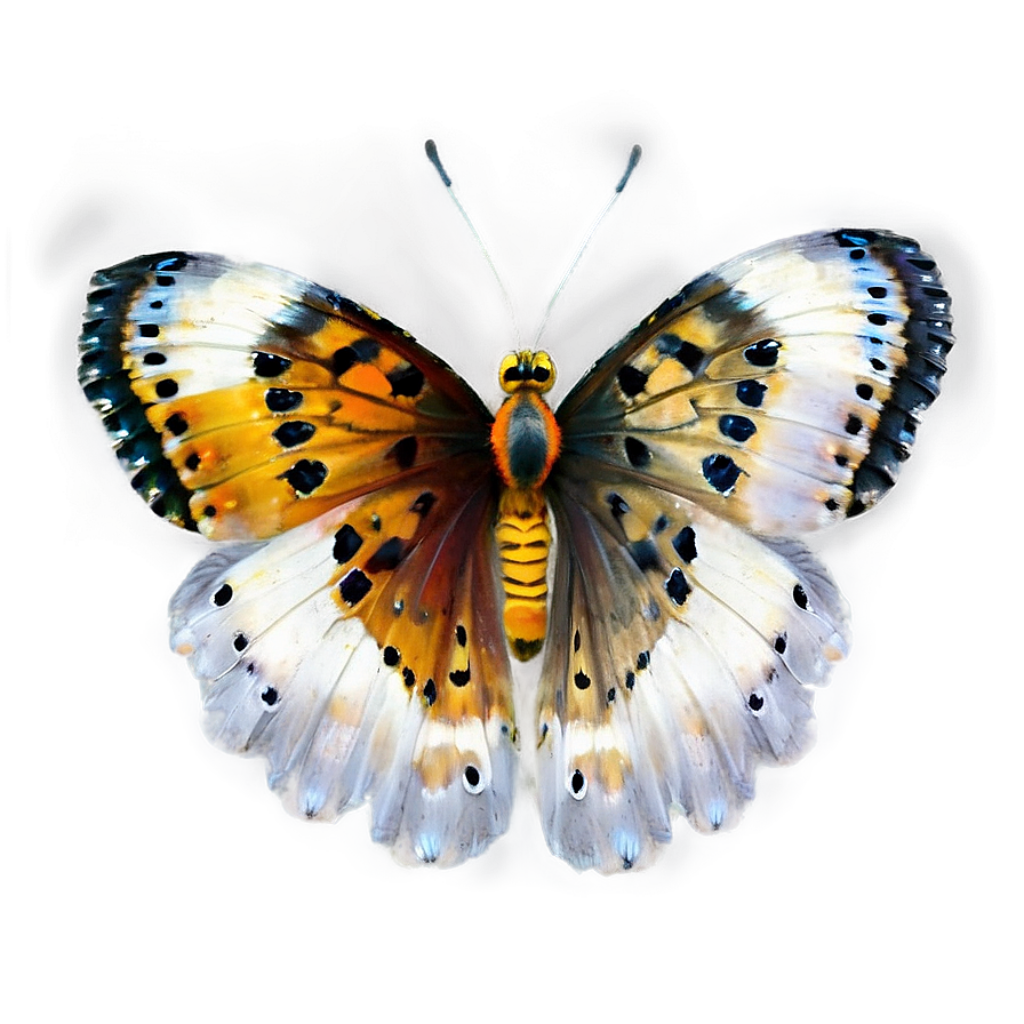 Vibrant Butterfly Wallpaper: Intricate Orange, White, & Black Design