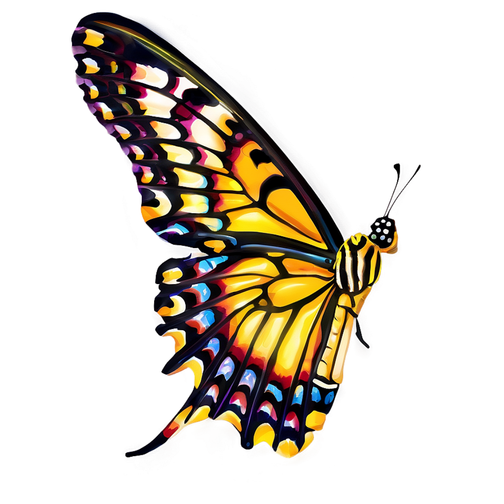 Vibrant Butterfly Wallpaper: Colorful Metamorphosis Background Design