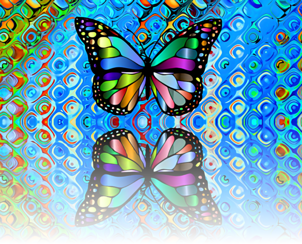Psychedelic Butterfly Wallpaper: Vivid Colors & Intricate Patterns