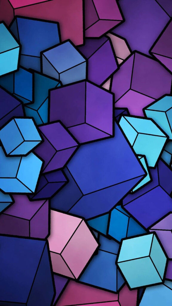 Cubed Color Craze: LG G4 Cartoon Cubes Wallpaper