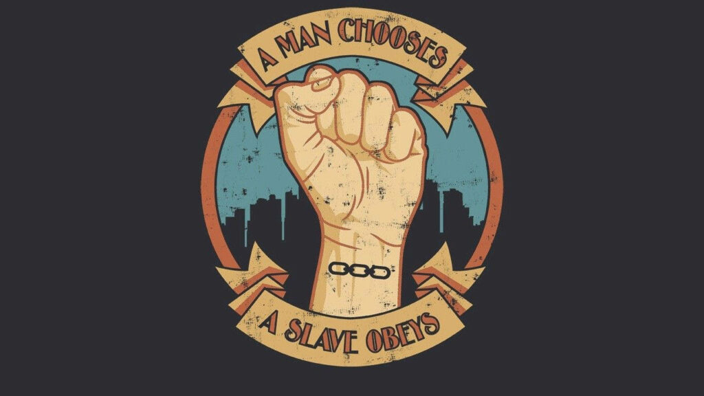 Vibrant BioShock-Inspired Fist Wallpaper: A Man Chooses Design