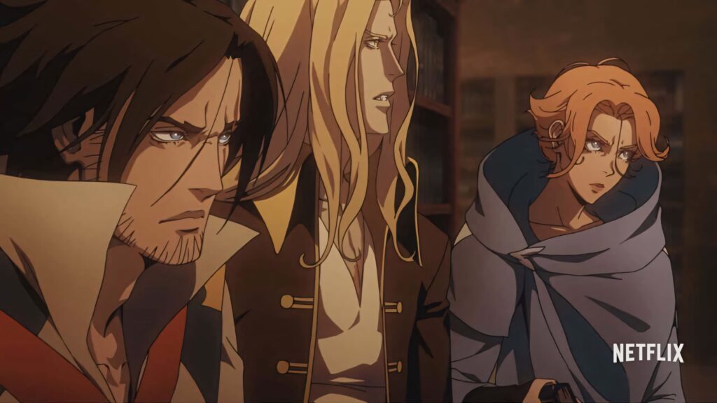Intense Castlevania Wallpaper: Trevor, Alucard & Sypha in Action