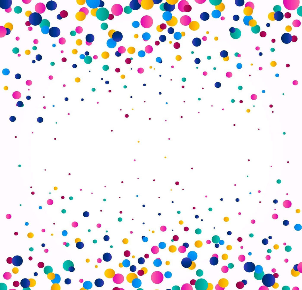 Confetti Extravaganza: Vibrant Circles Adorn this Captivating Background Wallpaper