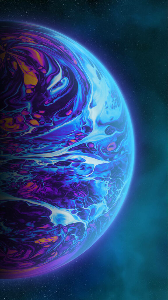 Stunning iPhone Wallpaper: Vibrant Celestial Art Inspired by NASA