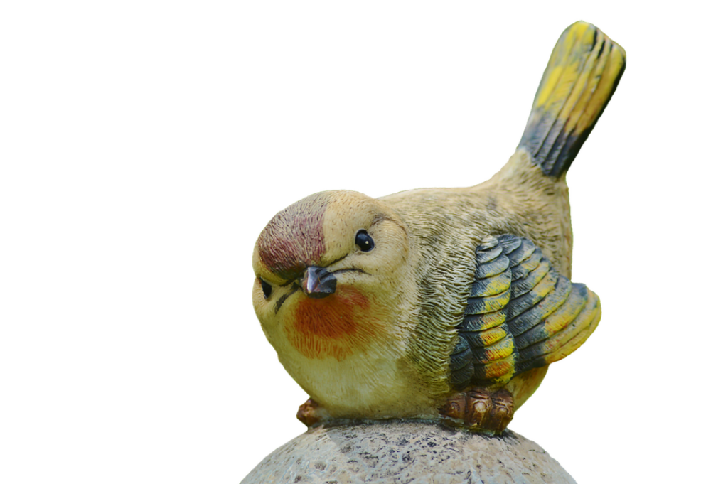 Vibrant Ceramic Bird Figurine Wallpaper: Intricate Detailing & Color