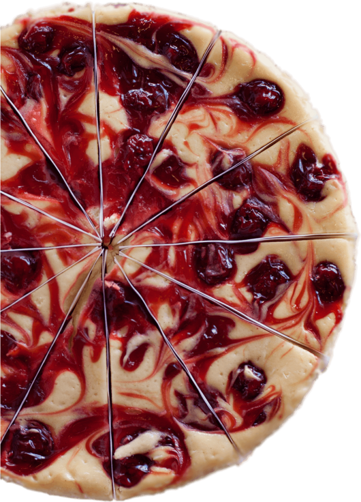 Vibrant Cherry Cheesecake Wallpaper: Creamy Delight & Rich Texture