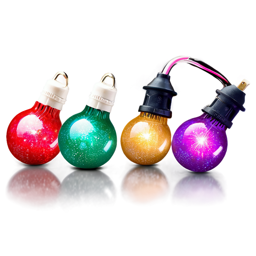 Colorful Christmas Lights Wallpaper: Festive Glowing Bulbs Background