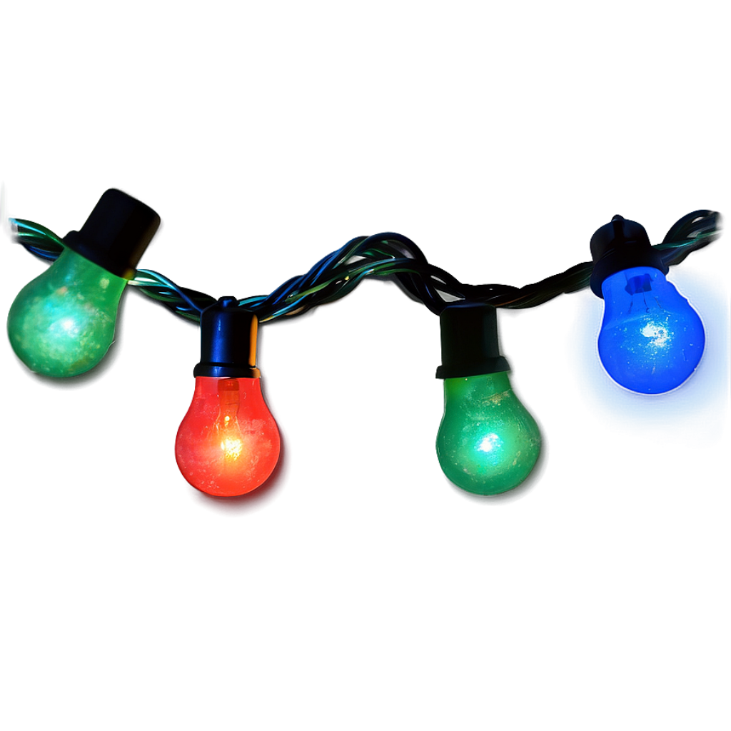 Vibrant Christmas Lights Wallpaper: Colorful Glow on Dark Background