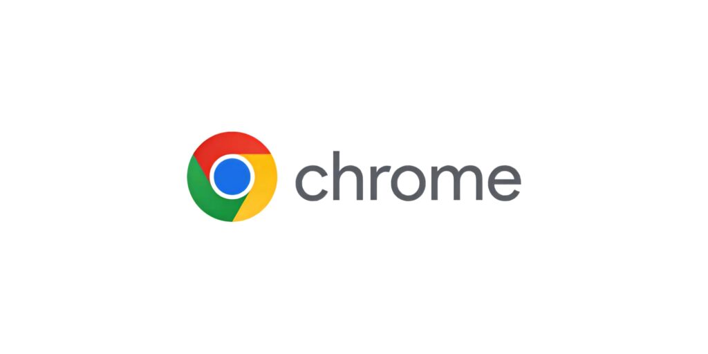 Chrome logo wallpaper with vibrant red yellow green blue on clean white modern background