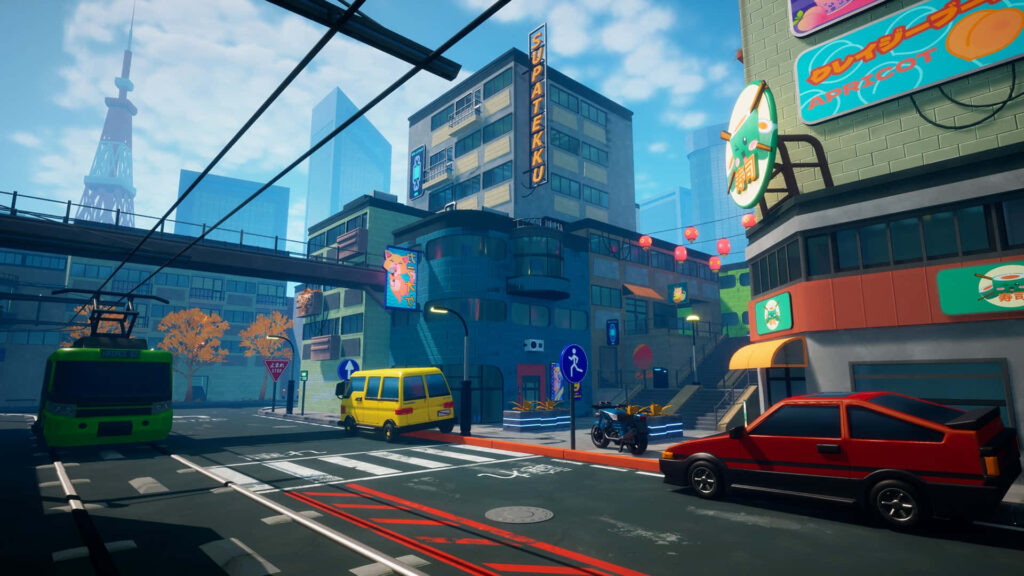 Vibrant Cityscape Wallpaper: Colorful Buildings & Lively Atmosphere