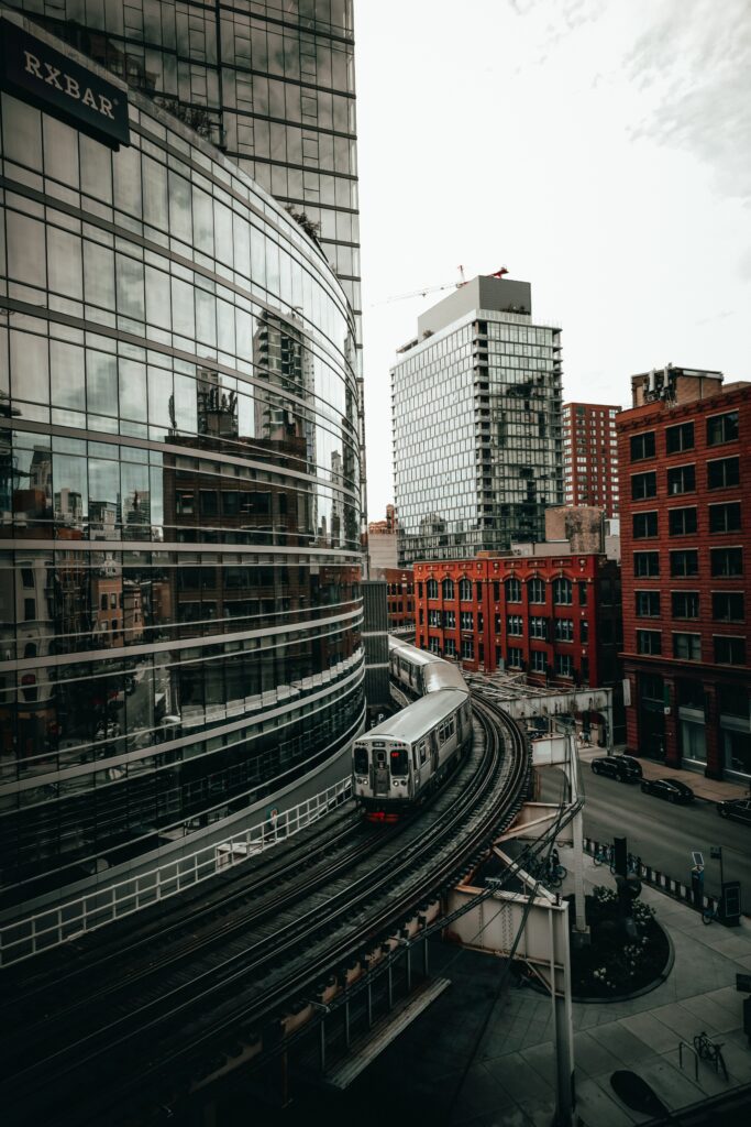 Dynamic Cityscape Wallpaper: Modern Architecture & Vibrant Urban Life