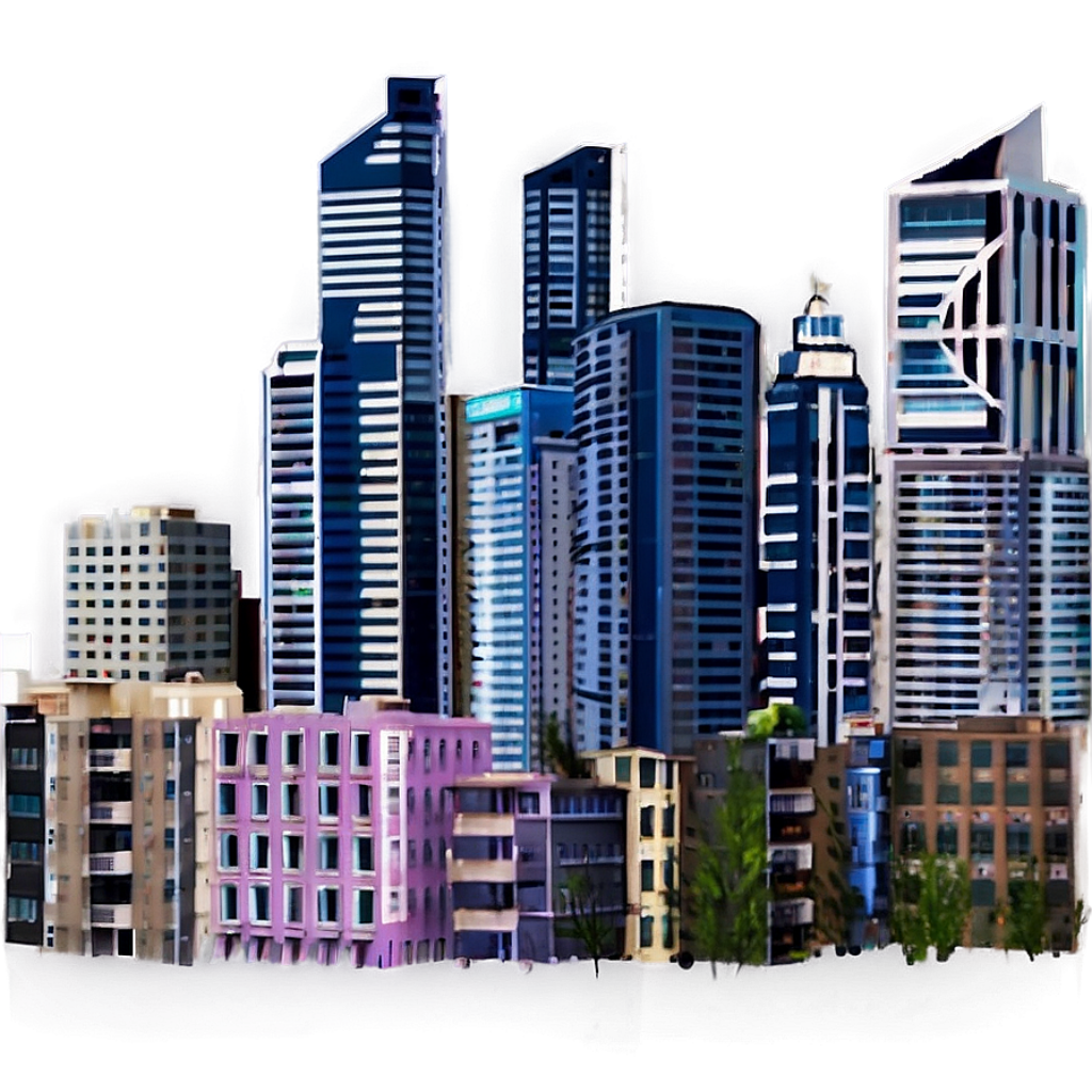 Vibrant Cityscape Wallpaper: Towering Skyscrapers & Urban Glow