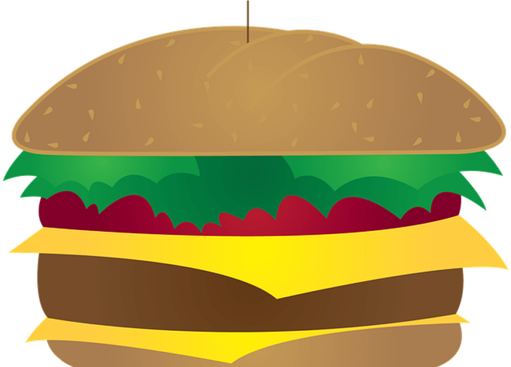 Colorful Classic Cheeseburger Wallpaper with Fresh Ingredients