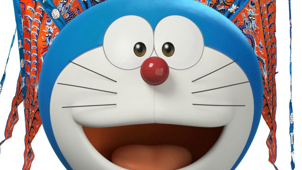 Vibrant 3D Doraemon Wallpaper - Cheerful Close-Up Background