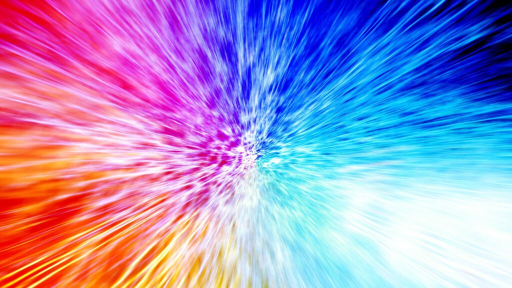 Vibrant Color Explosion Wallpaper: Radial Motion Background