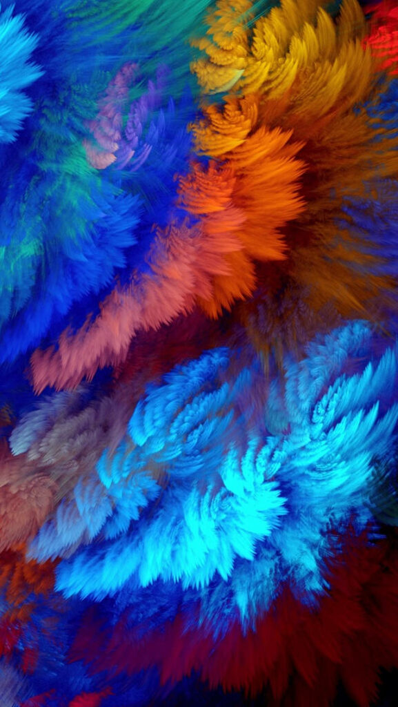 Vibrant Abstract Color Explosion Wallpaper for iPhone 5s